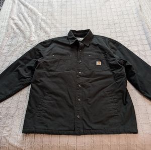 Carhartt Snap-Up Black Work Jacket